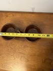 Vintage MCM Walnut Wood Spinning Condiment Dish Nut Bowl — photo 7