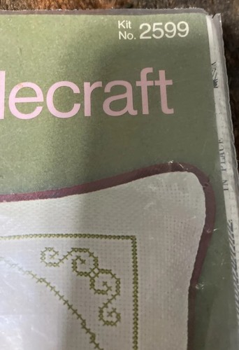Bucilla Creative Needlecraft 14” Decorator Pillow Kit 2599 Vic Roses Open - Picture 2 of 6