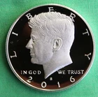 2016 S Proof SILVER Kennedy Half Dollar Coin 50 Cent JFK from US Mint Proof Set