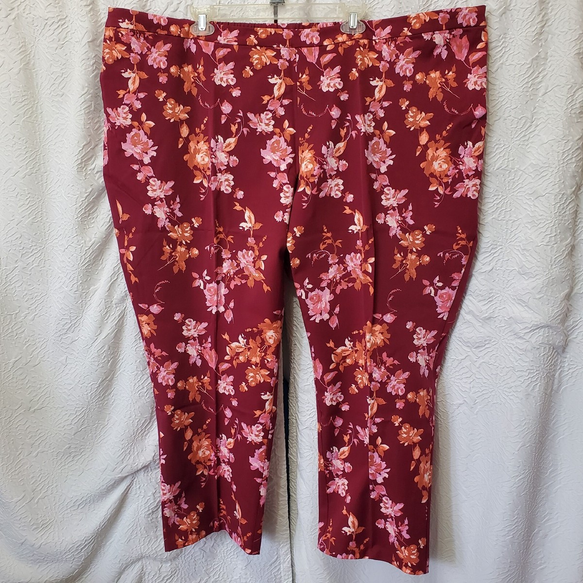plus size burgundy dress pants Plus Size Joggers in Burgundy Size: 2X