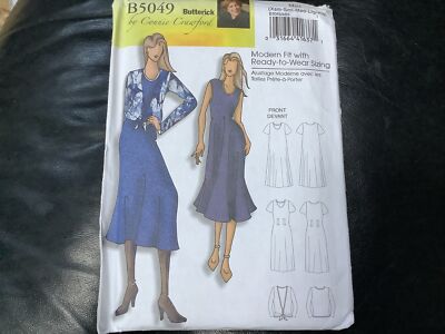  ETUIKLEID  & BLUSE VORNE ZUM BINDEN TOP Schnittmuster GR XS-XLG (B5049) UNGESCHNITTEN
