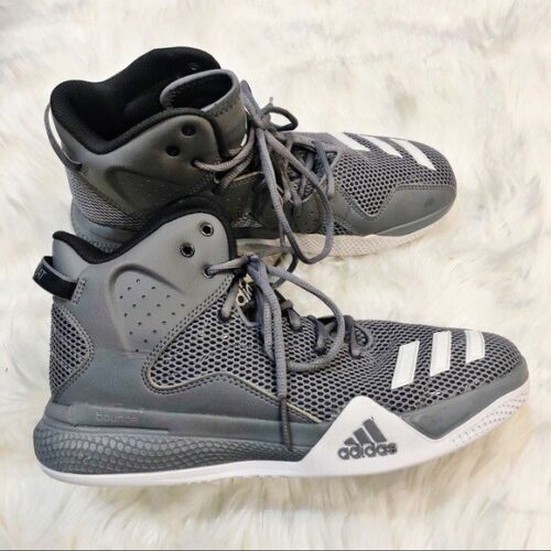 Adidas DT Dual Threat Men's Gray Mid Basketball Shoe 7.5 Retail $120 - 第 1/6 張圖片