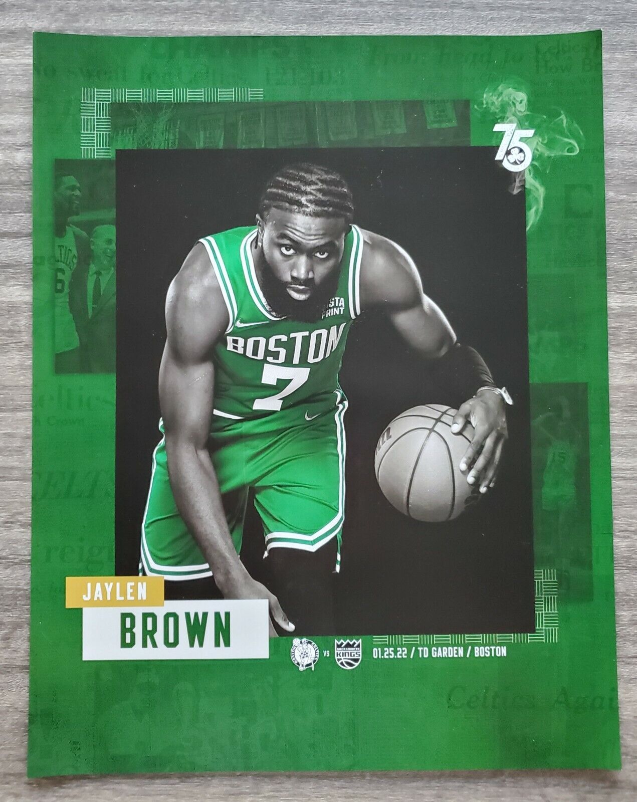 Jaylen Brown Jersey Poster for Sale by designsheaven