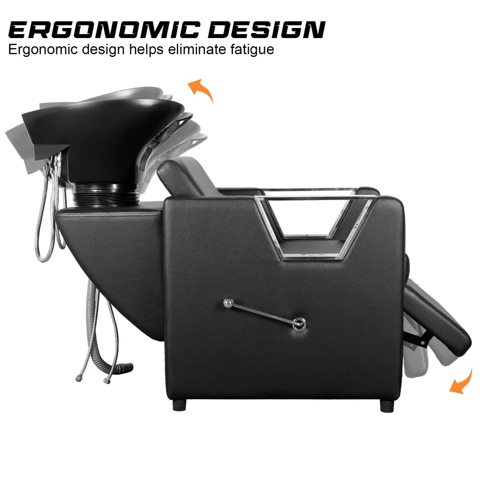 Silla de Lavavajillas Ajustable Plástico ABS Champú Cuenco Fregadero Soporte para Spa Salón Foto 4 de 4