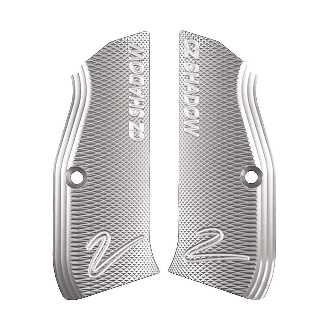 CZ® Original CZ SHADOW 2 Grips - High Quality Hard Elox - Silver