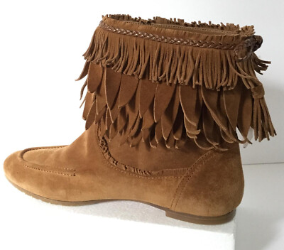 NEW Aquazzura Tiger Lily Booties, Cognac (Size 39) - MSRP $840.00!