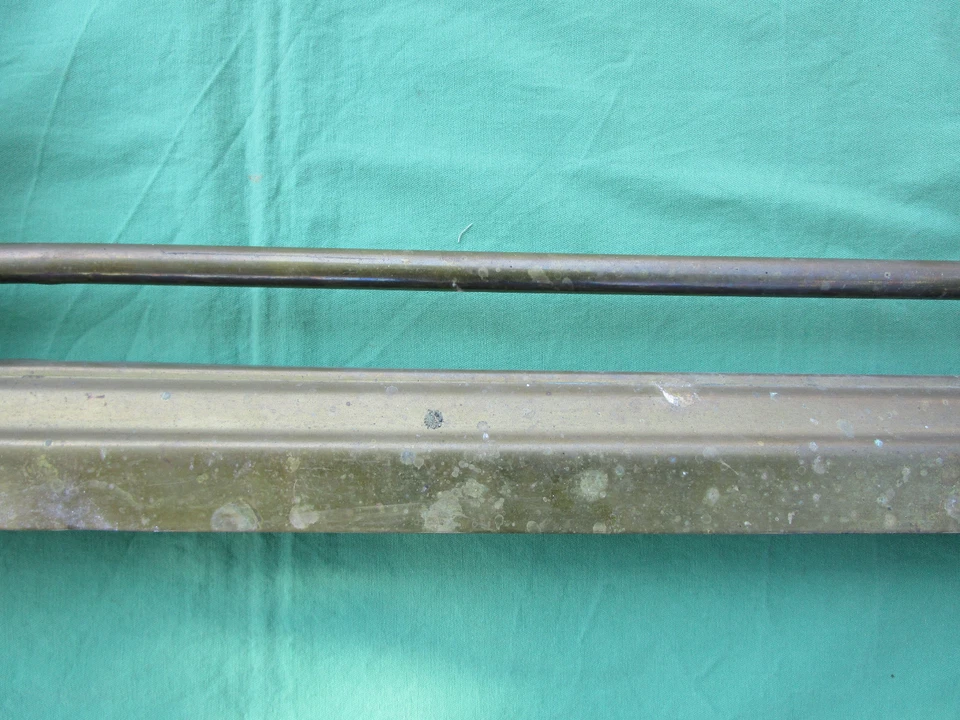 Devant de cheminée garniture laiton bronze ancienne style Louis XVI large 101 cm - Photo 3/4