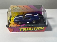 Johnny Lightning X-Traction AMC Javelin Blue w/White Stripes HO Slot Car NEW HTF