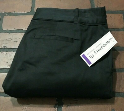 Attention Contemporary Fit Low Rise Narrow Hip Black Pants Women's Size 10