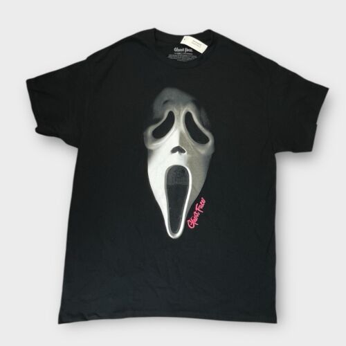 Scream Ghost Face Horror T-shirt Black Large New NWT