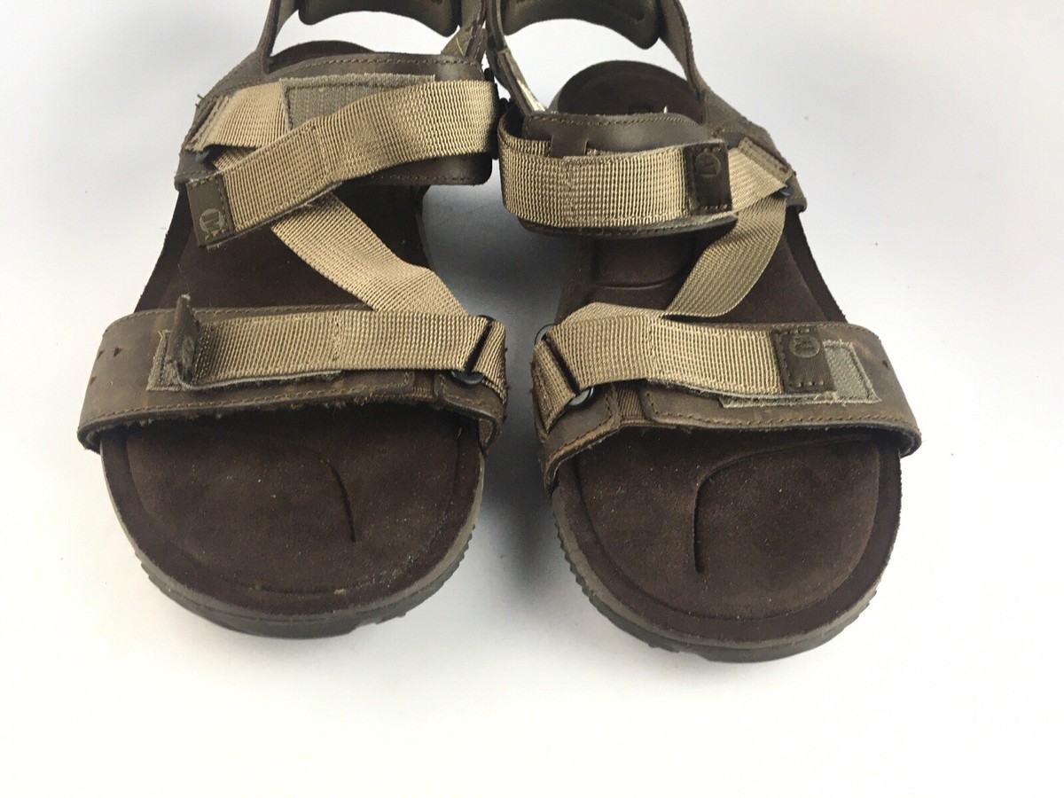 Merrell Mens Brown J91517 Dark Earth Leather Strappy Sport Sandal‎ Size US 8 Men main image 2