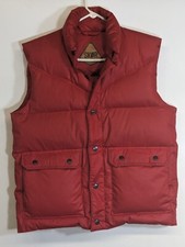 VTG 70s SKOR Adventure Outdoor Gear Down Puffer Vest Rocky Mountain Medium