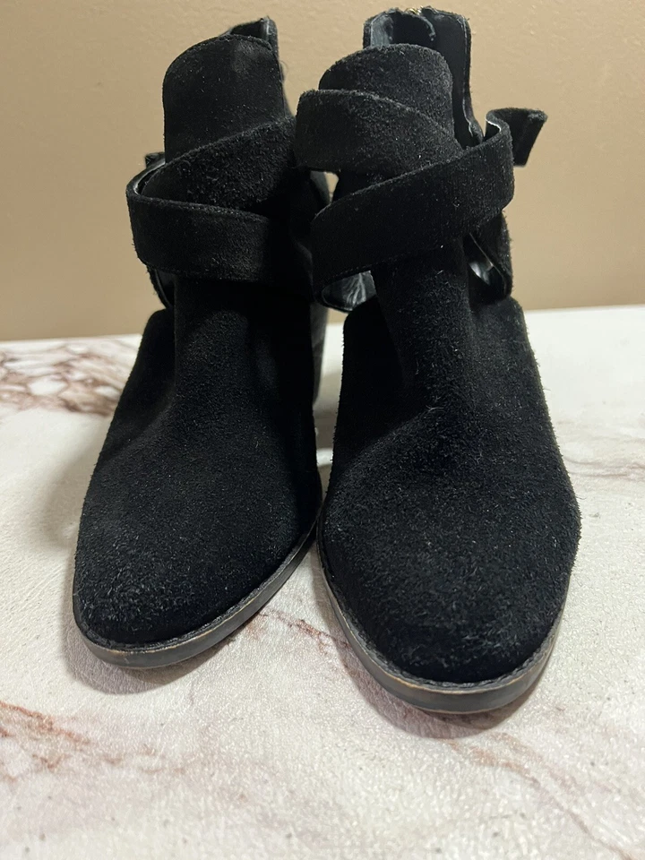 Botines Kelsi Dagger Brooklyn KDB de gamuza negra para mujer 7,5 Foto 3 de 4