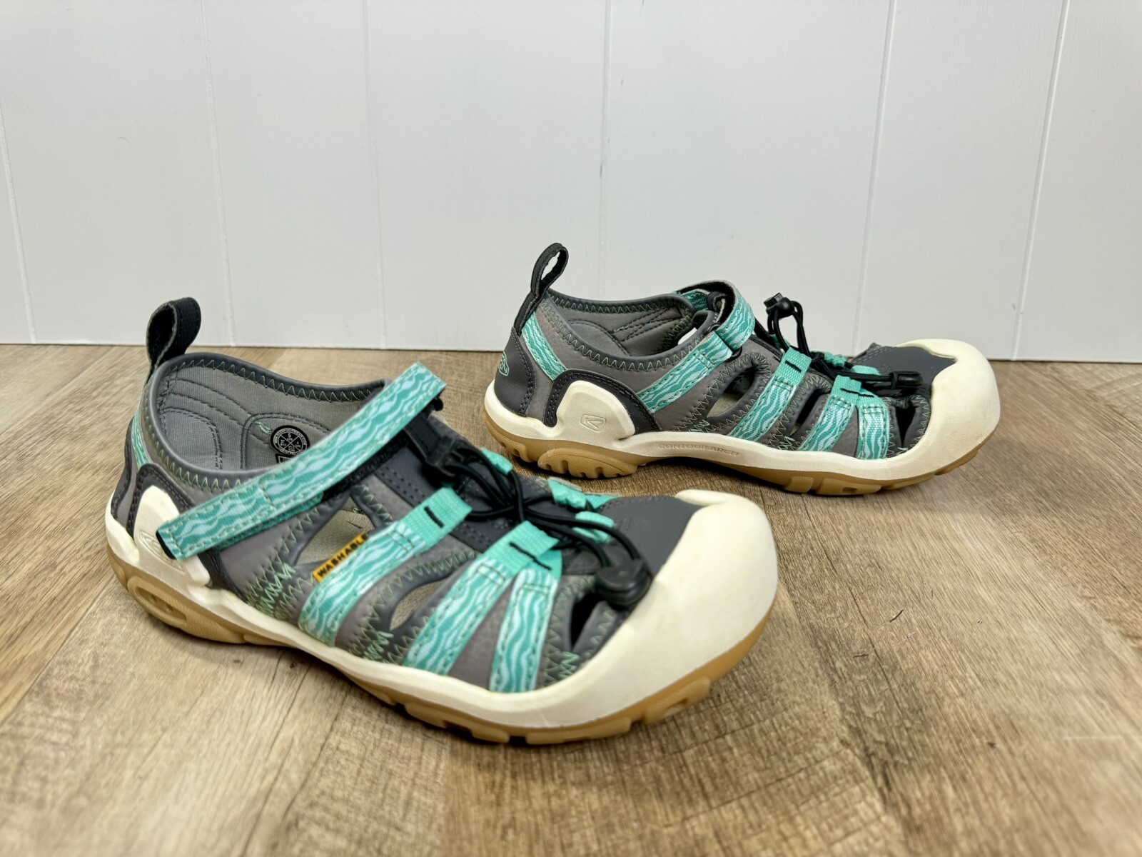 Sandali Keen grandi bambini 5 blu grigio nodo Creek punta chiusa escursionismo acqua 1026155