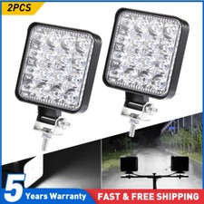 2PCS 12V LED Work Light Bar Flood Spot Lights Driving Lamp Offroad Car Truck SUV