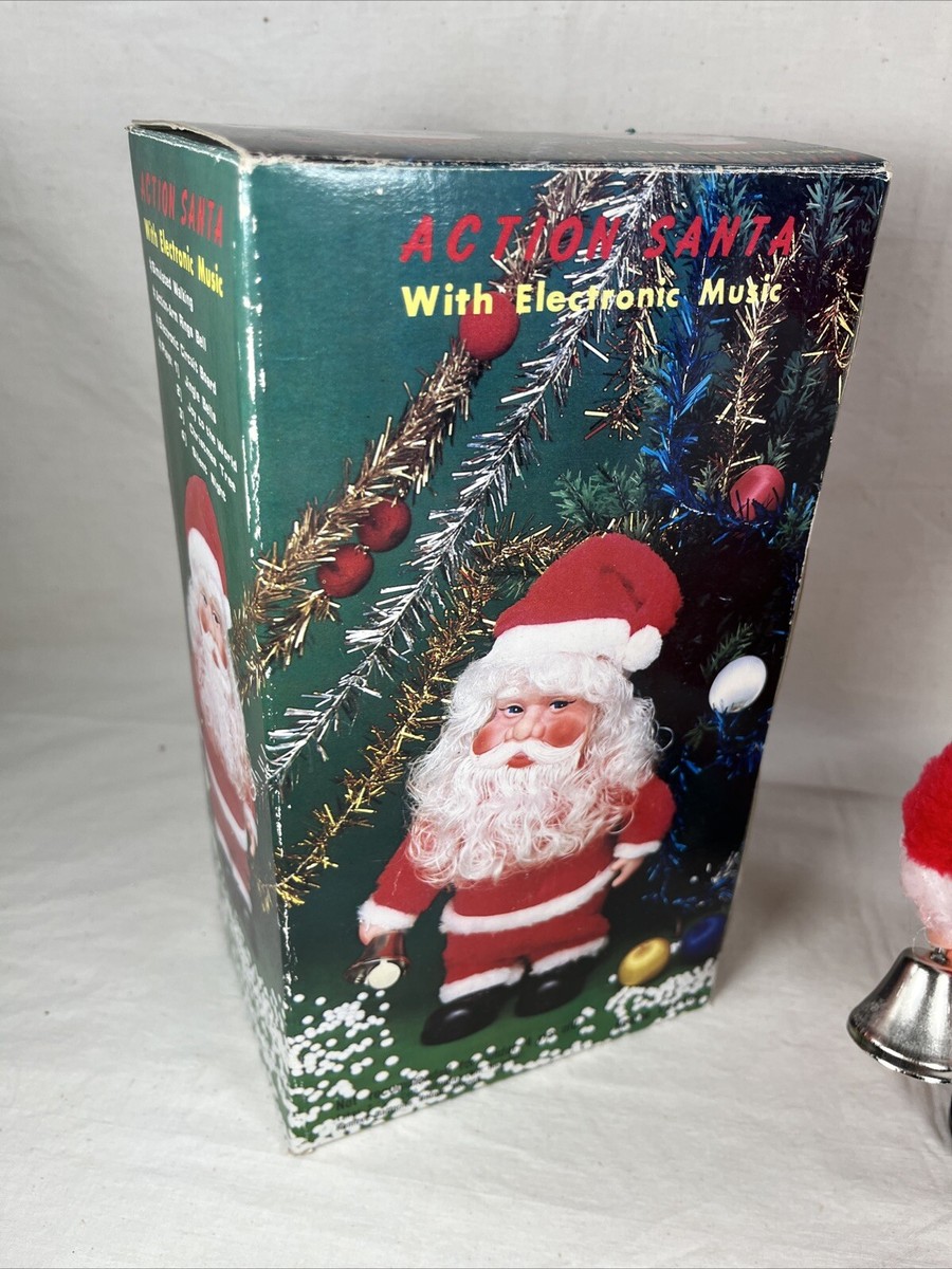 Vintage Action Santa With Electronic Music Christmas Tested Not
