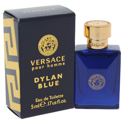 VERSACE Pour Homme DYLAN BLUE Cologne Mini 0.17 oz (5ml) EDT