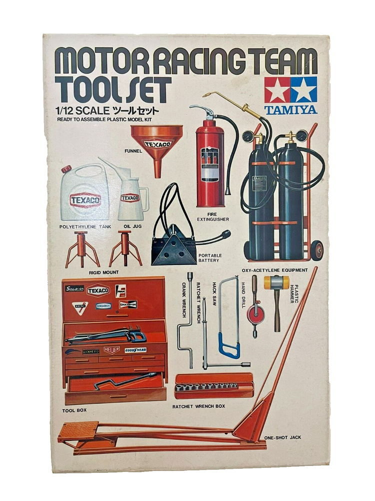 Tamiya 1/12 Tool Set Motor Racing Team Series Display