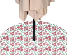 Pink Rose Toss Water Repellent Tablecloths w/ Zipper Umbrella Hole