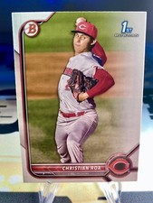 2022 Christian Roa Bowman Baseball Paper 1st Bowman #BP-130 Cincinnati Reds
