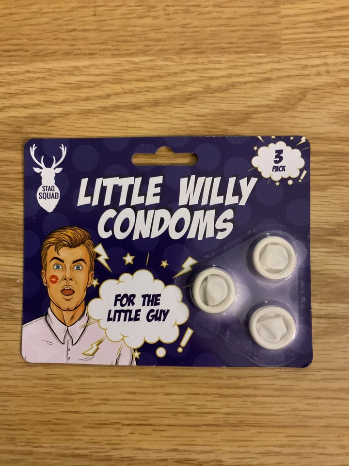 Little Willy Condoms novelty Gift Stag & Hen Small Penis Joke Secret Santa Xmas