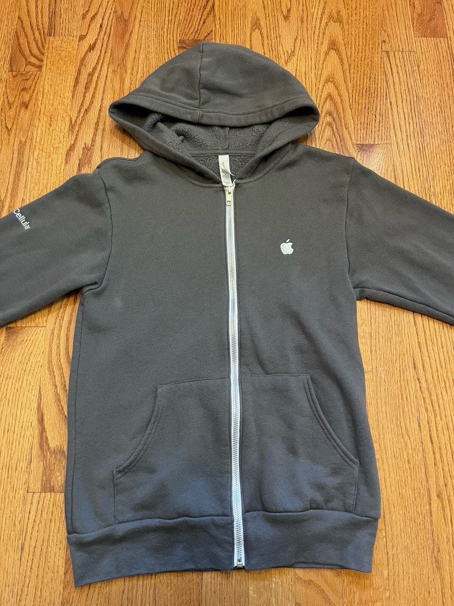 Apple Logo FLEECE HOODIE Sweatshirt Zip Wireless iPhone Employee
