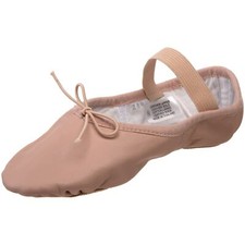 Bloch Dance Girl's Dansoft Ii Leather Split Sole SIZE 12 Wide Little Kid PINK