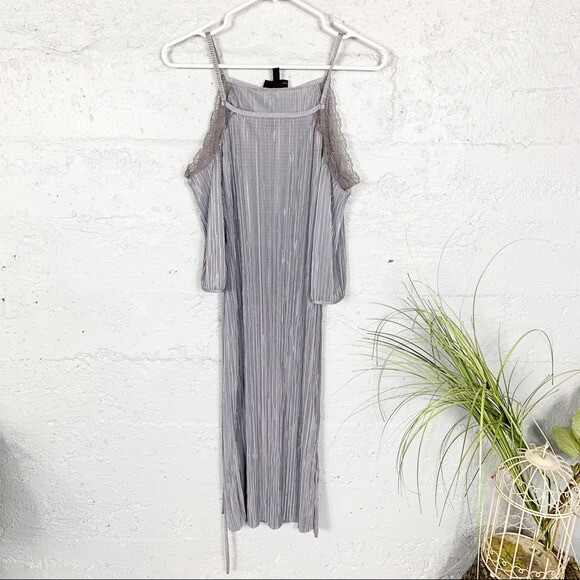 topshop grey lace dress Vintage Topshop Dress, grey in colour with black
