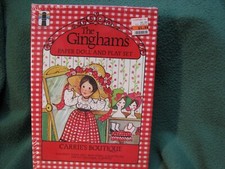 1979 THE GINGHAMS Paper Doll  Play Set SEALED  UNOPENED CARRIE'S BOUTIQUE