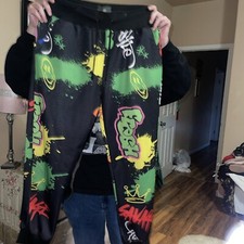 Men's Graffiti Print Long Sleeve Hoodie And Jogger Set