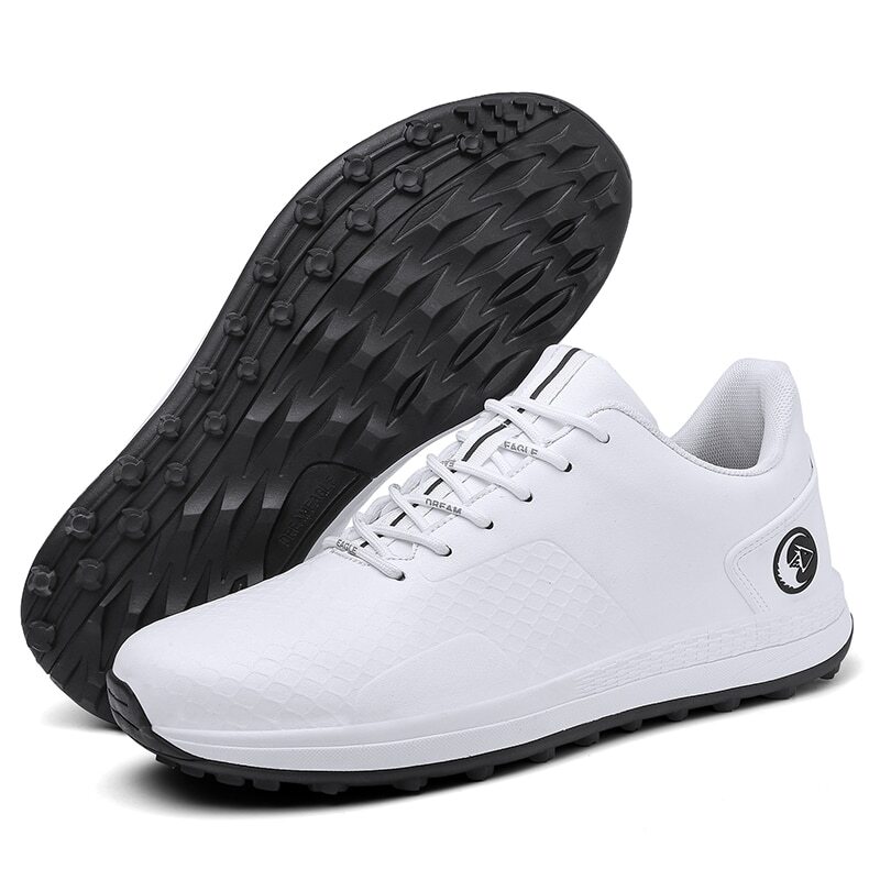 Men's Waterproof Non-Slip Golf Sneakers Durable Walking Shoes-image