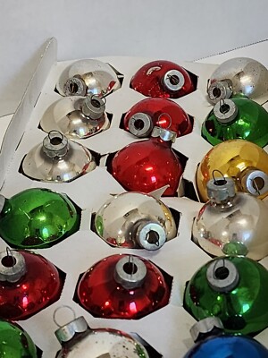 Vintage RAUCH Christmas Ornaments Balls Lot Of 18 KMART Red  display picture 1