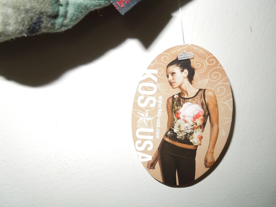 NUEVO CON ETIQUETAS KOS EE. UU. Sujetador de Entrenamiento Recortado Verde/Negro Grande Foto 3 de 3