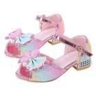 2025 Kids Princess Shoes Girls Party Sequins Crystal Fancy Dress Sandal