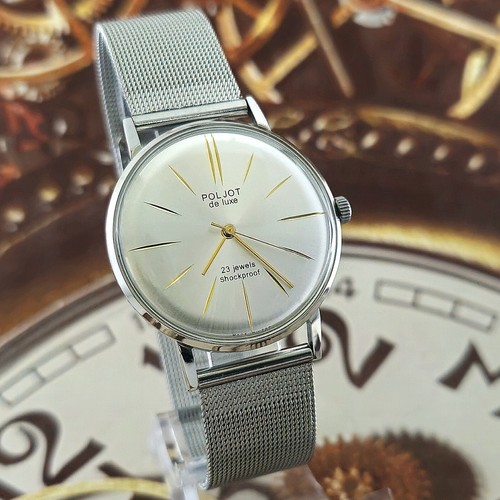 Vintage Watch USSR Poljot De Luxe ULTRA SLIM Wristwatch 23 Jewels 2209 - Picture 7 of 16