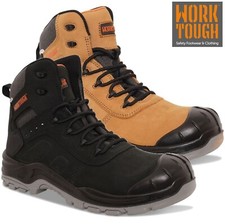 Worktough S3 HRO SRC Heavy Duty Nubuck Composite Toe Cap Safety Boots PPE Size