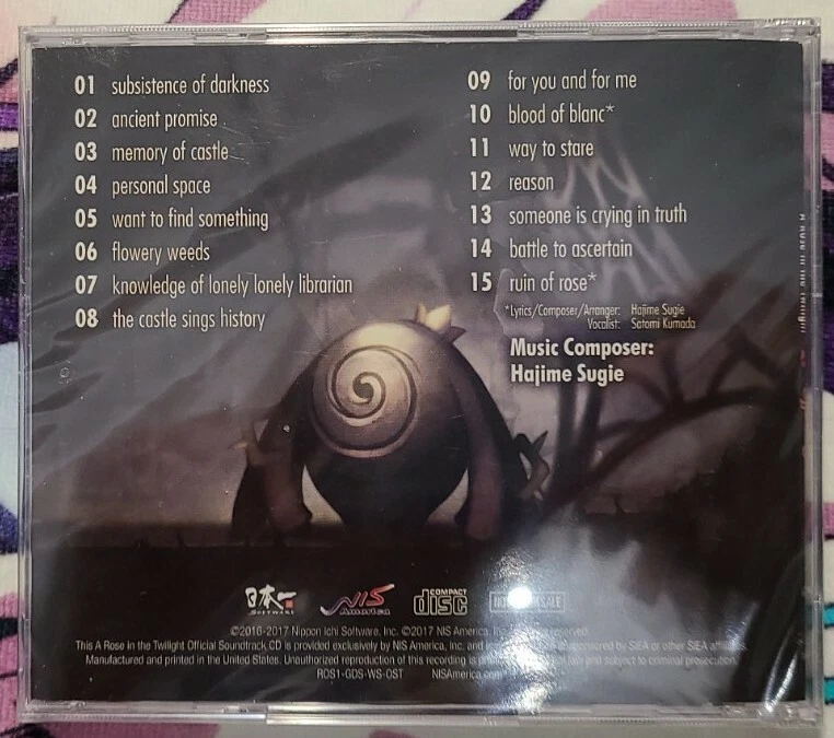 A Rose in the Twilight US Limited Edition Sony SOUNDTRACK CD ONLY NEW!!  - Image 2 of 2