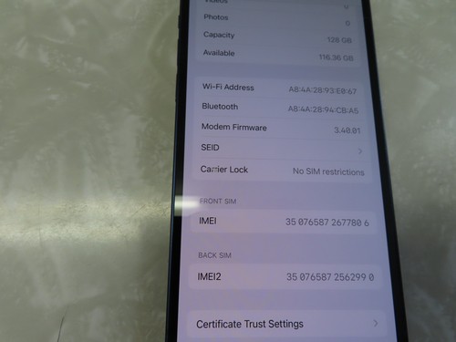Apple Iphone 12 64GB Blue (Unlocked) good used - 80% BH - Afbeelding 4 van 7