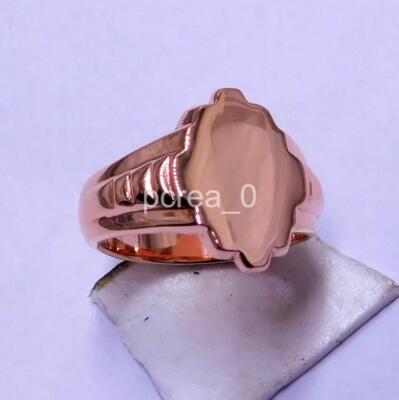 FRONT LINE JEWELRY Native Copper Cuff Ring – Adjustable Hummingbird Design, Southwestern Art Deco Style, No Gemstone - View #3