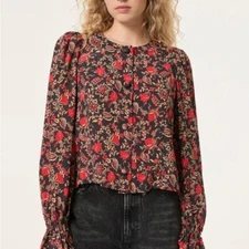 $365 NWT Rhode Marisa Top in La Toile Sz Small S