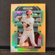 Collin Price 2022 Prizm Draft Picks Neon Orange Prizm 01/50!!!