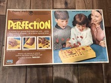 Vintage 1973 Perfection Board Game Lakeside Works Original Owner Smoke Free