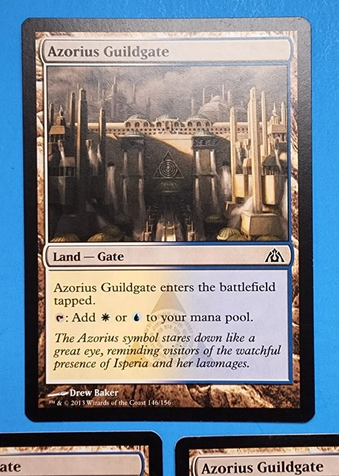 3x Azorius Guildgate Dragon's Maze 2013 Mtg Magic Card Dual Land Gate Mana 146 - Image 2 of 4