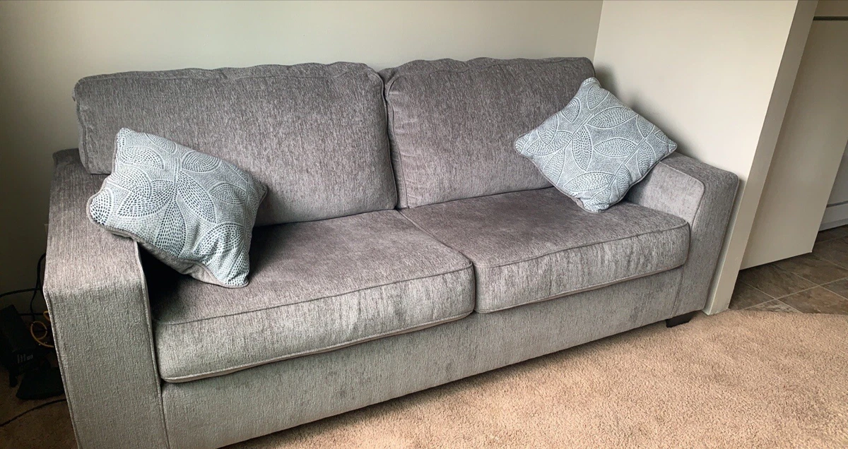 Gray Sofa Couch Nordic L Shaped Couch with Modern Polyester