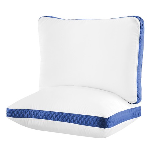 Classic Pillows Pack of 2 Gusseted Bed Sleeping Down Alternative Quilted Pillows - Picture 8 of 37