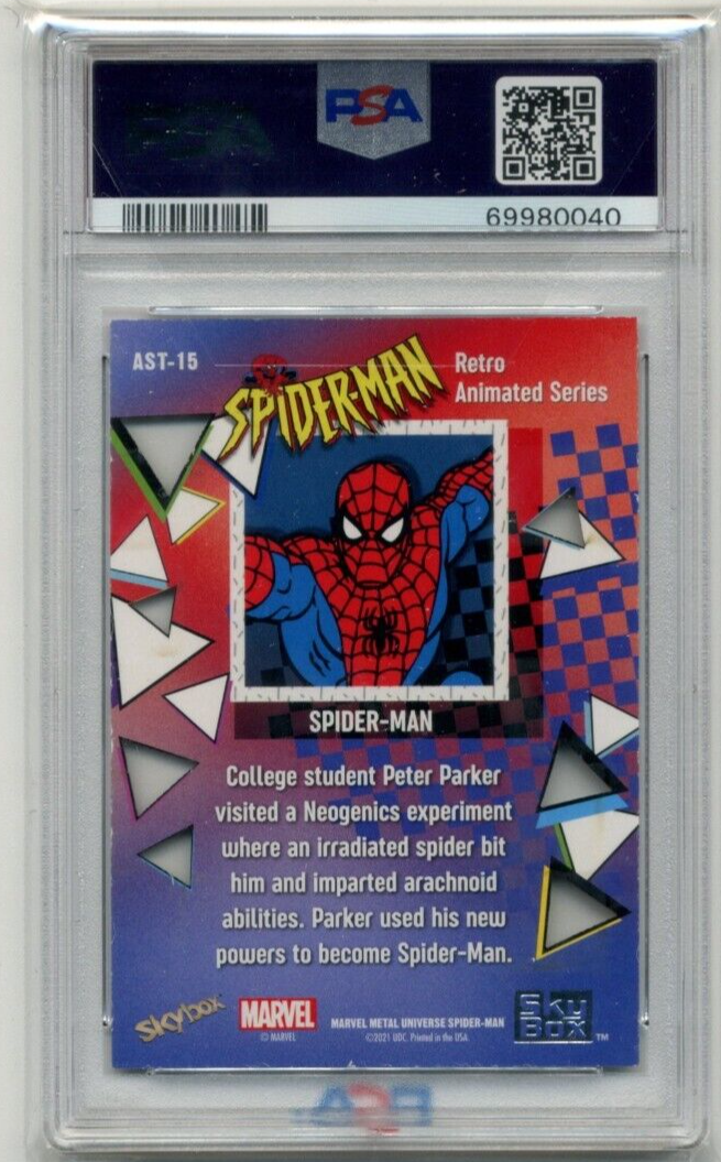 2022 Marvel Metal Universe Retro Animated Series 15 Spiderman