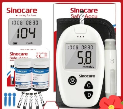  Safe-Accu Blutzuckermessgerät & Teststreifen & Lanzetten 50/50 Stck. Blutzuckermessgerät Diab