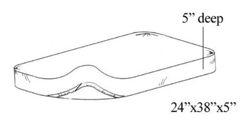 有机棉迷你婴儿床床套24x38便携式婴儿床 — 第 3/4 张图片