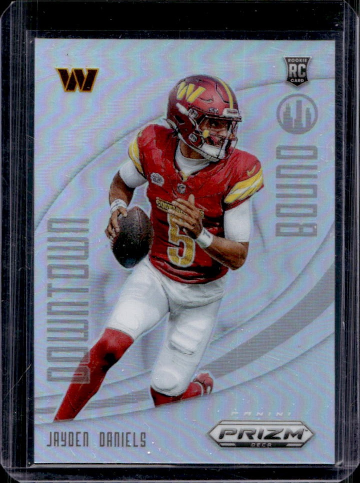 2024 Prizm Deca Jayden Daniels Downtown Bound RC Silver #4 Commanders