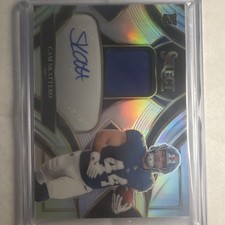 Panini 2025 Select Cam Skattebo RSMP-CSO Prizm Auto Memorabilia Giants /249